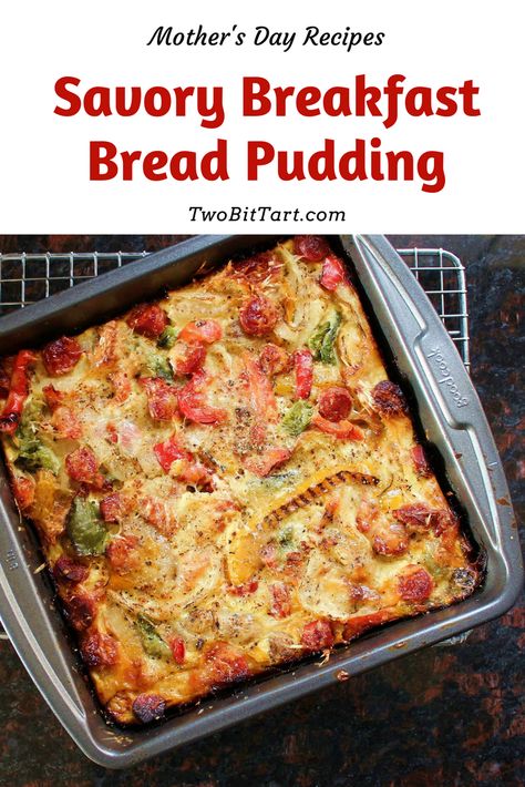 Recipes Using Day Old Bread, Old Bread Recipes Breakfast, Recipes For Old Bread, Day Old Bread Recipes Breakfast, Bread Pudding Savory Recipe, Savoury Bread Pudding, Old Bread Recipes, Day Old Bread Recipes, Bread Recipes Breakfast