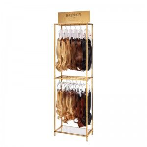 Hair Extension Display Rack, Hair Extensions Display Ideas, Hair Extension Display Ideas, Hair Display Ideas, Hair Extensions Display, Hair Boutique Ideas, Hair Extension Display, Extension Display, Balmain Hair Extensions