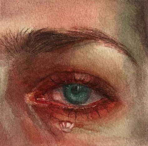 Pastel Face Drawing, Art Using Recycled Materials, Watercolour Eyes, Strange Art, Watercolor Face, Watercolour Portrait, Watercolor Eyes, Eye Painting, Mötley Crüe