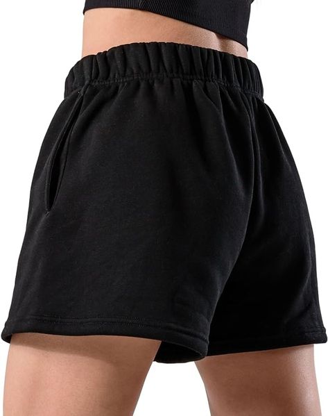 Kamo Fitness CozyTec Sweat Shorts Women High Waisted Lounge Comfy Casual Cotton Shorts with Pockets (Porpoise, S) at Amazon Women’s Clothing store Sweat Shorts Women, Long Legged Girls, Womens Athletic Shorts, Shorts Women, Comfy Shorts, Lounge Shorts, Sweat Shorts, Casual Elegance, Women's Fitness