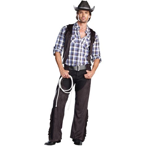 Casanova Cowboy Adult Mens Costume – Spirit Halloween (175 BRL) ❤ liked on Polyvore featuring men's fashion, men's clothing, men's costumes and fantasias Jesse Costume, Boys Cowboy Costume, Barn Dance Outfit, Wild West Fancy Dress, Cowboy Photoshoot, Cowboy Halloween Costume, Halloween Customs, Bob Ideas, Men Costume