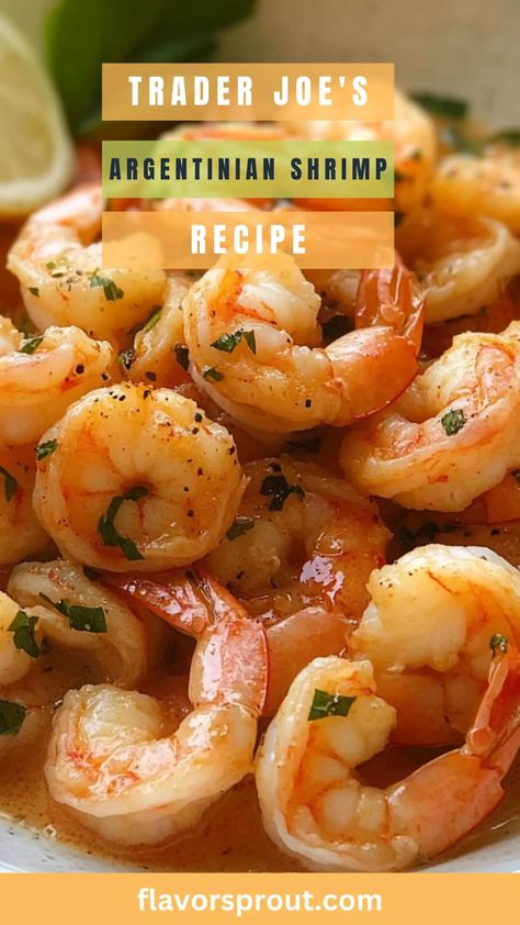 Trader Joe’s Argentinian Shrimp Recipe – Flavor Sprout Argentine Shrimp Recipe, Argentinian Shrimp Recipe, Coconut Milk Uses, Marinated Shrimp, Trader Joes Recipes, Canned Coconut Milk, How To Cook Shrimp, How To Squeeze Lemons, Trader Joes