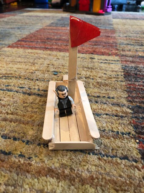 Popsicle Boat, Popsicle Stick Boat, Boat Birthday, Popsicle Stick Crafts House, Stick Crafts, Paper Doll House, Kid Art, Popsicle Stick Crafts, Popsicle Stick