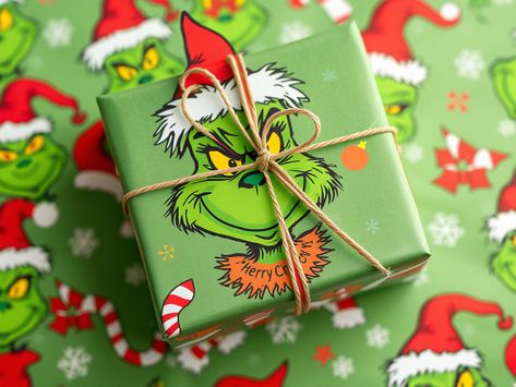 Unique Grinch Wrapping Paper Choices for a Playful Holiday Look - Tidy Fox Den Grinch Wrapping, Grinch Wrapping Paper, Best Christmas Tree Toppers, Grinch Crafts, Paper Grocery Bags, Green Wrapping Paper, Fox Den, Grinch Christmas Tree, Grinch Ornaments