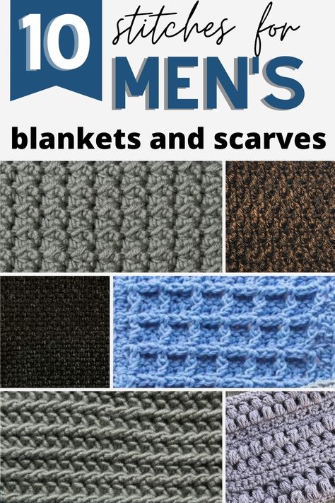 Crochet Afghan Pattern For Men, Mens Crochet Scarves Free Pattern, Manly Crochet Blanket For Men, Crochet Mens Scarf Patterns, Male Crochet Blanket Patterns, Crochet Blanket For Men Guys, Men’s Crocheted Scarves, Mens Crochet Hat And Scarf Pattern Free, Crochet Scarves Free Patterns Easy For Men