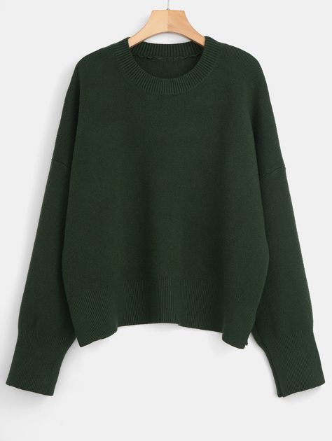 Boxy Oversized Sweater  DEEP GREEN , #AD, #Oversized, #Boxy, #Sweater, #GREEN, #DEEP #Ad Long Brown Sweater, Green Jumper, Boxy Sweater, Winter Capsule Wardrobe, Comfortable Sweater, Button Sweater, Brown Sweater, Cute Sweaters, Oversized Sweater