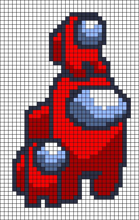 Among Us Alpha Pattern, Pyssla Among Us, Among Us Pixel Art Grid, Among Us Perler Bead Pattern, Among Us Perler Beads, Pixel Art Ideas Creative, Big Pixel Art, Among Us Art, Pixel Art Minecraft