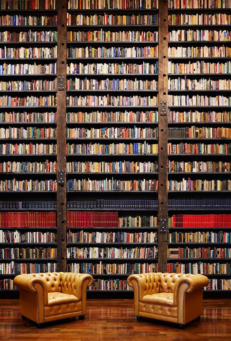 Tom Harris © Hedrich Blessing. Courtesy of Rebuild Foundation. One might think that an abandoned 1920s bank on Chicago's South Side, crumbling from top to bottom—the roof long collapsed, exposing the interior to snow and rain for years—would be destined for a wrecking ball. Like so many other Cool Bookshelves, Dream Library, Beautiful Library, Grand Budapest Hotel, Design Library, Leather Chairs, Island Art, Home Libraries, Library Design