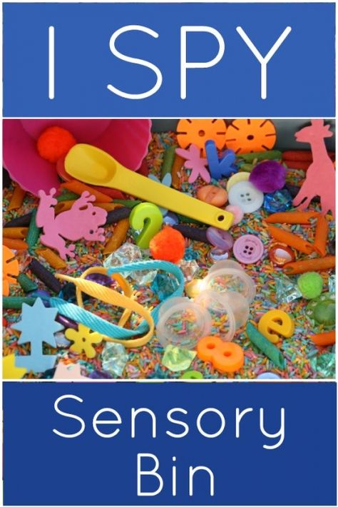 I spy sensory bin Sensory Tubs, Happy Hooligans, Sensory Boxes, Science Activities For Kids, School Activity, Sensory Table, Sensory Bin, Visual Learners, Fine Motor Activities