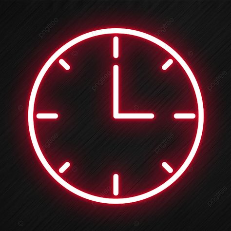 Neon Red Clock Icon, Neon Red Aesthetic Icons For Apps, Neon App Icons Clock, Red Neon App Logos, Neon App Logo, Red Clock Icon, Red Neon App Icons, Red Neon Icons, Clock Icon Aesthetic