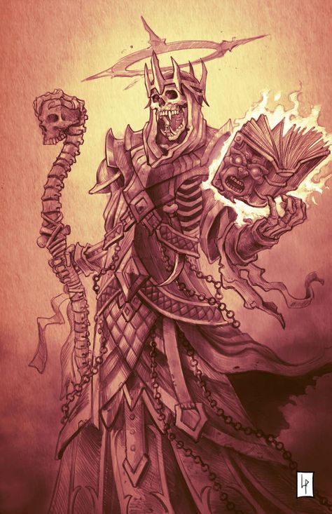 Lich Overlord sketch by Savedra Dnd Art, Gothic Halloween, Fantasy Monster, High Fantasy, Arte Fantasy, 판타지 아트, Creature Concept, Fantasy Artwork, Creature Design