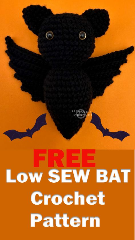 Crochet Bat Pattern Free Amigurumi, Bat Crochet Pattern Free, Bat Crochet Pattern, Bat Crochet, Crochet Bat, Crochet Plushies, Crochet Cat Pattern, Bat Pattern, Knit Ideas