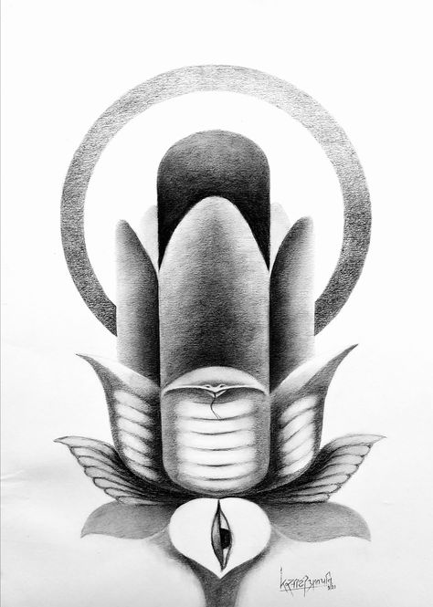 Shiva Linga Tattoo, Shivling Tattoo Design, Shiva Tattoo Ideas, Shiva Illustration, Charcoal Shading, Lord Tattoo, Shiva Design, Buddha Tattoo Sleeve, Armour Tattoo