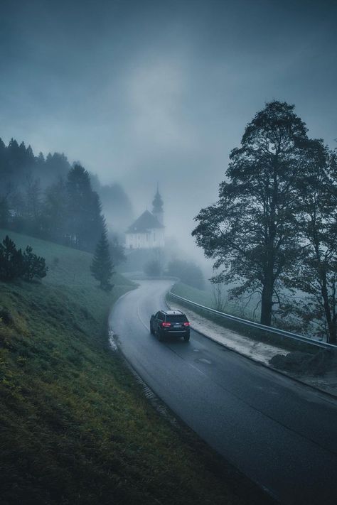 Jeep Mountains, Foggy Road Aesthetic, Silent Place, Forest Road Aesthetic, Forest Road Wallpaper, Road Forest Aesthetic, Road In Forest, Futuristic Room, Foggy Road