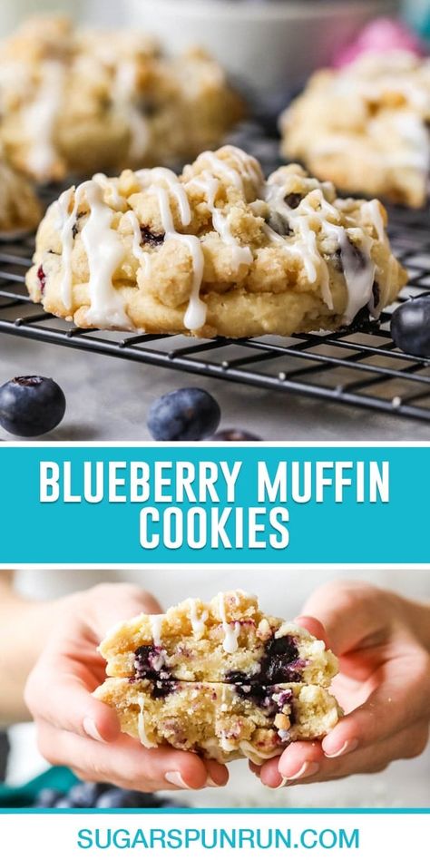 Crumbl Cookie Copycat Blueberry, Sugar Spun Run Recipes Sugar Cookies, Blueberry Muffins Cookies, Fresh Blueberry Cookies Recipes, Blueberry Muffin Crumble Cookie, Coconut Blueberry Muffins, Crumble Blueberry Muffin Cookies, Crumbl Cookie Copycat Blueberry Muffin, Blueberry Cookies Recipes Easy