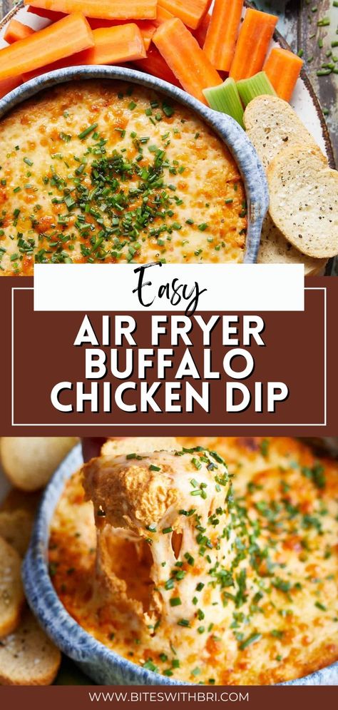 Air Fryer Artichoke, Air Fryer Buffalo Chicken, Bbq Chicken Dip, Chicken Wing Dip, Leftover Chicken Breast, Leftover Rotisserie Chicken, Shredded Chicken Recipes, Chicken Dip, Easy Air Fryer