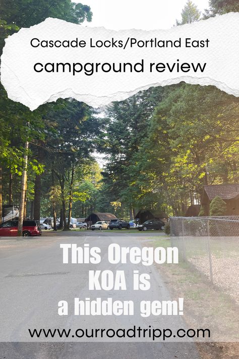 Campground review of Cascade Locks/Portland East KOA in Cascade Locks, Oregon. Cascade Locks Oregon, Koa Campgrounds, Special Place In My Heart, Columbia River, Hidden Gem, Beautiful Place, Special Places, My Sister, My Heart