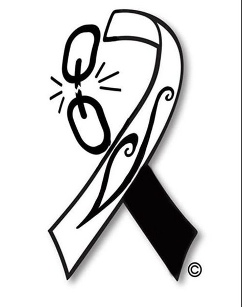 Breaking the chains of addition Recovery Ribbon, Recovery Tattoos, Tattoos Black And White, Ace Of Spades Tattoo, Aa Tattoos, Memorial Tattoo Designs, Awareness Tattoo, Ribbon Tattoos, Black And White Images