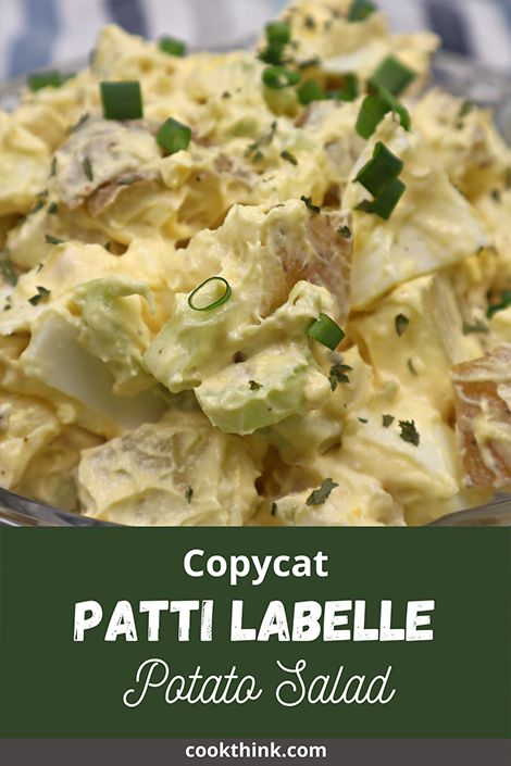 Soul Food Potato Salad, Hot Potato Salad Recipe, Copycat Salad Recipes, Patti Labelle Potato Salad, Deli Style Potato Salad, Potato Salad A La Julia Child, Mashed Potato Salad, Southern Potato Salad Recipe, Patti Labelle Recipes