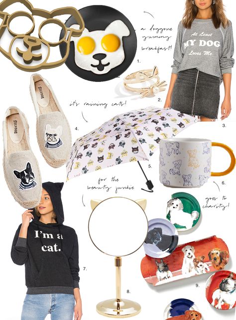 Sydne Style shares holiday gift guide for animal lover present ideas for dog and cat moms. Shop the over on SydneStyle.com! #gifts #giftguide #giftideas @sydnesummer Cat Room Decor, Cat Mirror, Cat Umbrella, Soludos Espadrilles, Parents Christmas, Christmas Gifts For Parents, Dog Dad Gifts, Cat Mom Gifts, Fabric Textures