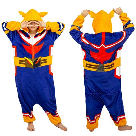 PRICES MAY VARY. 【 Hoodie Jumpsuit 】 Comfortable and suitable for both men and women, these hero-Academia pajamas can be worn at home for relaxing time on the couch with the family. 【 Details 】 Cute eye-catching one-piece design with ears, the effect is complete. Add a pair of animal slippers (not included) for your next slumber party. 【 Multi-functional 】 Loose fitting material allows you to be flexible and comfortable while exercising. Keep you warm during the cold winter months or air-conditi All Might Cosplay, Cosplay For Women, Hoodie Jumpsuit, Animal Slippers, Unisex Onesies, Onesie Pajamas, All Might, One Piece Pajamas, Blue Jumpsuits