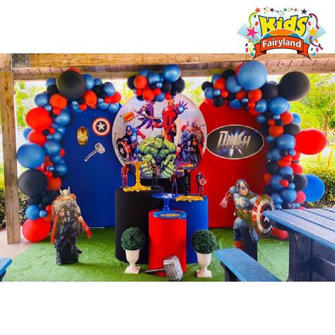 Avengers Theme Decoration! Perfect for superhereos lovers! You need a theme decoration? We can do any theme decoration you need. Book your next Party Decor NOW 📞 Call us: 954-657-1087 or 561-613-5178 💻 Book online: https://www.kidsfairyland.com/en/product-category/decorations #avengersdecor #avengerspartydecor #avengersdecoration #avengersdecorations #avengersparty #avengersbirthdayparty #avengersbirthdaypartyidea #avengersbirthdaypartyideass #avengersballoon #avengersballoons Avengers Theme Balloon Decor, Avengers Theme Birthday, Avengers Birthday Party Decorations, Avengers Decorations, Avengers Theme, Avenger Birthday Party, Avengers Party, Avengers Birthday, Fairy Land