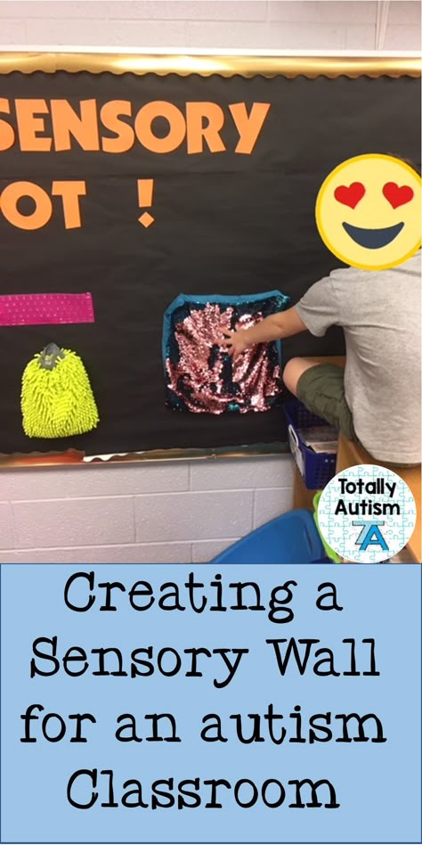 Diy Sensory Wall, Sensory Corner, Sensory Classroom, Sensory Room Ideas, Sensory Path, Diy Sensory Board, Asd Classroom, Special Ed Classroom, Ed Classroom