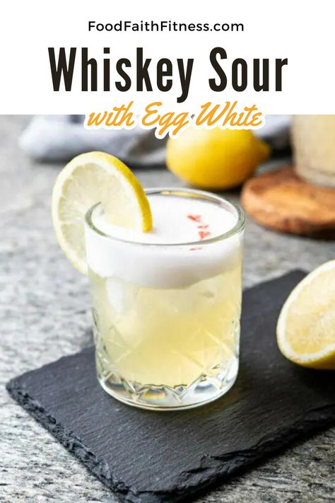 Elevate your libation game with a luxurious touch – the Whiskey Sour with egg white! Our recipe combines smooth whiskey, zesty citrus, and velvety egg white for a cocktail that's both classic and indulgent. Sip on the perfect harmony of flavors and textures. Whiskey Sours Recipe Classic, Egg White Cocktail Recipes, Egg White Cocktail, Egg White Whiskey Sour, Whiskey Sour With Egg White, Whiskey Sour Egg White, Whisky Sour With Egg White, Classic Whiskey Sour, Bourbon Sour Cocktail Recipes