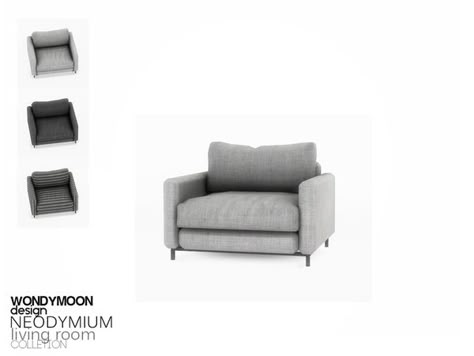 wondymoon's Neodymium Living Chair Sims 4 Armchair, Sims 4 Chair, Sims 4 Mac, Living Room Sims 4, Sims 4 Cc Furniture Living Rooms, Living Chair, Sims 4 Kitchen, Die Sims 4, Sims Packs