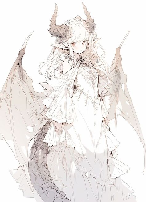 Anime Dragon Character Design, Cute Dragon Character Design, Dragon People Character Design, Dragon Girl Character Design, Female Dragon Oc, Dragon Person Character Design, Character Design Inspiration Sketches, Dragon Girl Oc, Dnd Characters Art