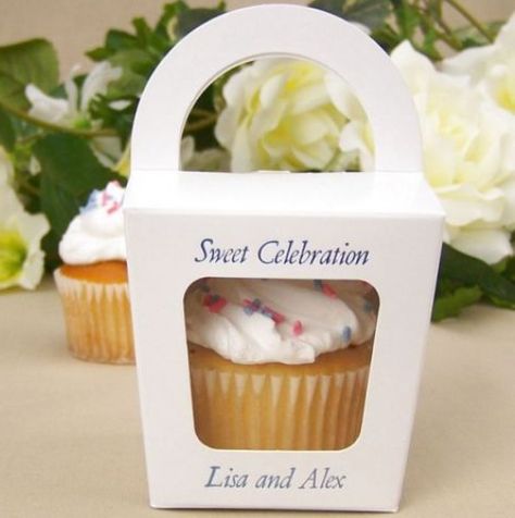 Cupcakes!!! Cupcake Favor Boxes, Single Cupcake Boxes, Cake Boxes Packaging, Cupcake Favors, Wedding Cake Prices, Eat Cupcakes, Personalised Cupcakes, White Cupcakes, Cake Pricing