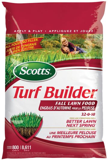 Scotts® Turf Builder Fall Lawn Fertilizer 32-0-10 | Scotts® Canada Grass Fertilizer, Fall Lawn, Lawn Food, Food Net, Lawn Fertilizer, Winter Guard, Grass Type, Clean Cooking, Food Covers