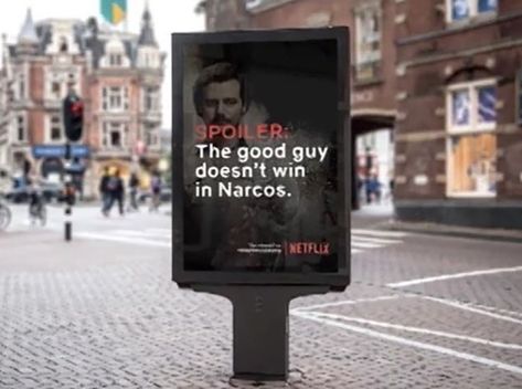 These 5 Billboards That Spoil Your Favorite Netflix Shows If You Leave Your Home Are Being Praised As A Good Idea Netflix Shows, Little Britain, One Word Art, Types Of Humor, Guerilla Marketing, Digital Text, Art Story, Spoil Yourself, R Memes