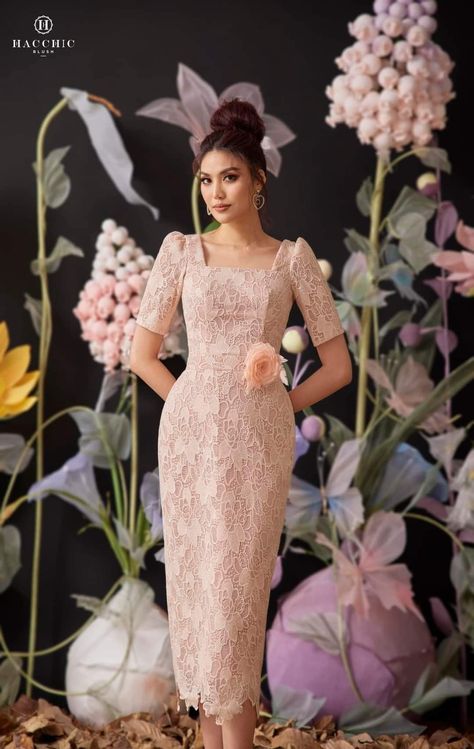 Filipiniana Dress Modern Simple Lace, Dress Natal Brokat, Dres Wisuda Modern, Dress Brokat Modern Fashion, Dress Brokat Modern Bridesmaid, Dress Brokat Modern Simple, Model Dress Brokat Modern, Dress Pesta Brokat, Brukat Dress