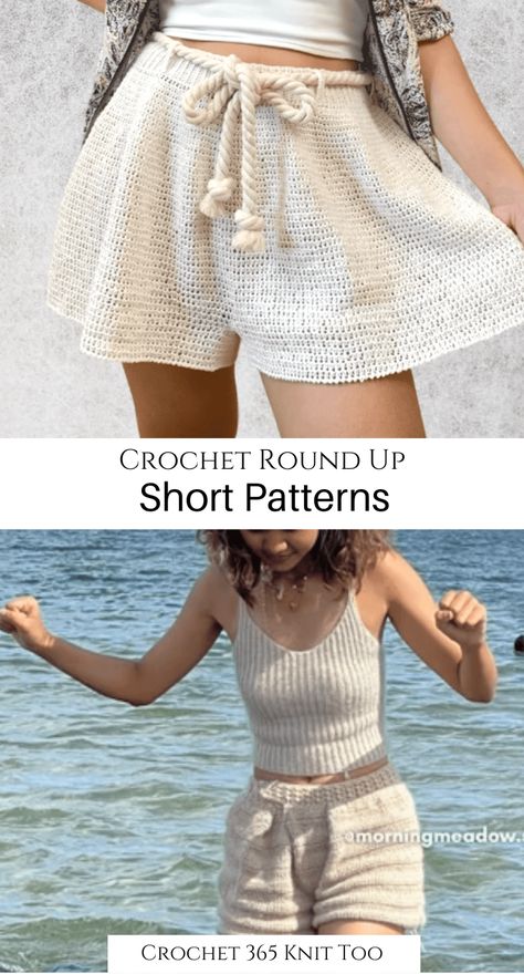 Summer Crochet Ideas Clothes, Crochet Baggy Shorts, Crochet Short Pattern Free, Crochet Pants Ideas, Crochet Beach Pants Pattern Free, Mens Crochet Ideas, Crochet Summer Shorts, Crochet Patterns Shorts, How To Crochet Shorts