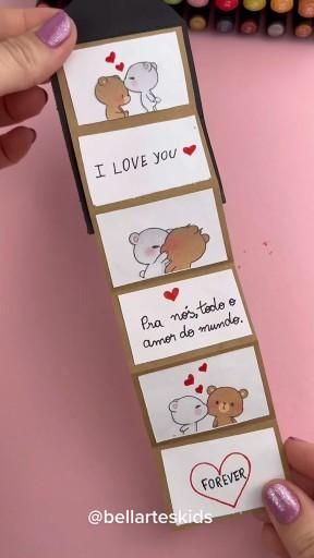 Cute Birthday Cards Love | Homemade Birthday Cards For Boyfriend Love Cute Ideas #CuteBirthdayCardsLove Diy Cards For Boyfriend, Hadiah Diy, Bff Gifts Diy, Book Crafts Diy, Birthday Gifts For Boyfriend Diy, Diy Birthday Gifts For Friends, Seni Dan Kraf, Diy Gift Set