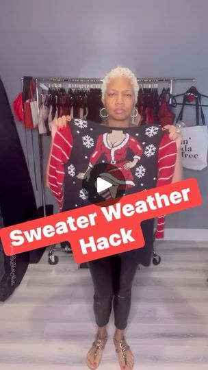 1K reactions · 44 shares | Did somebody say *sweater weather*? 🍂 Let’s turn those bulky sweaters into figure-flattering conversation pieces with simple styling tricks! Don’t let your wardrobe go to waste—learn how to make the most of what you already own. For more tips and style inspiration, like and follow me for weekly fashion hacks. ✨Ready to upgrade your look? Check out my link 👉🏽www.storylinecollection.com/styledbybathsheba for unique pieces that complete any outfit!#SweaterWeather #StyleByBathsheba #FashionHack #HackOfTheWeek #WomenEmpowerment #QuickTips #FashionTutorials #SweaterSeason #WomenStrong #Sisterhood #FYP #Reels #FacebookReels | Bathsheba Tolbert How To Wear Oversized Sweaters, How To Style Oversized Sweaters, Styling Tricks, Bulky Sweaters, Sweater Season, Upgrade Your Look, Fashion Hacks, Sweaters Oversized, Sweater Weather