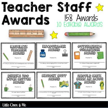 If you're after a good memento to give your teacher or other members of your school staff then this will be perfect. These colourful awards are a little different to the usual awards as they are very funny and the teachers will love them. There are 158 different awards along with 10 editable awards ... Teacher Awards Funny, Staff Superlatives, Funny Teacher Awards, Classroom Management Preschool, Childcare Teacher, Teacher Corner, Staff Awards, Funny Awards, Fun Awards