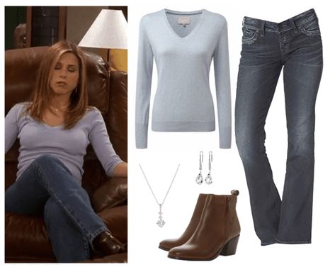 Estilo Rachel Green, Rachel Green Style, Rachel Green Outfits, Class Outfits, Outfits 2000s, 90s Inspired Outfits, Famous Outfits, 2000s Clothes, Tv Show Outfits