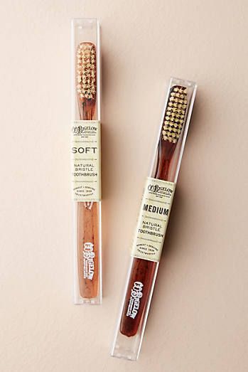 C.O. Bigelow Natural Bristle Toothbrush, Tortoise Luxury Toothbrush, Aesthetic Toothbrush, Toothbrush Aesthetic, Toothbrush Packaging, Tooth Brush, C.o. Bigelow, Marvis Toothpaste, Drukarka 3d, Design Branding