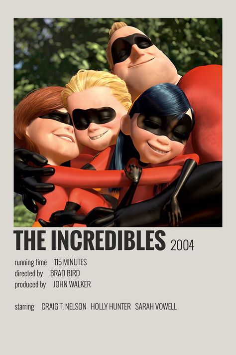 The Incredibles Movie Polaroids, Movies Animated, Film Polaroid, Animated Movie Posters, Disney Movie Posters, Posters Minimalist, Comfort Movies, Most Paused Movie Scenes, Iconic Movie Posters