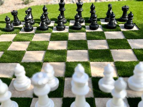 Giant Chess, Signature Styles, Modern Garden Design, Neo Classic, Creative Event, Backyards, Modern Garden, Chess Board, Chess