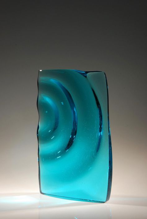 Glass Art Exhibition, Abstract Glass Sculpture, Translucent Sculpture, Blown Glass Wall Art Sea, Glass Wave Sculpture, Slumped Glass, Glass Staircase, Contemporary Glass Art, Unusual Art