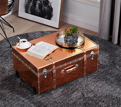 Wooden trunk coffee table