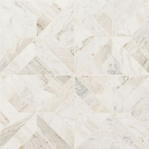 Arabescato Venato White Argyle Honed - ?utm_source=msi+surfaces&utm_campaign=bcafff112c-email_campaign_2022_09_27_hexagons&utm_medium=email&utm_term=0_210ba8e786-bcafff112c-389548456 Honed Marble Tiles, Fireplace Facade, Honed Marble, Marble Mosaic Tiles, Shower Surround, Marble Tile, Marble Floor, Marble Tiles, Marble Mosaic