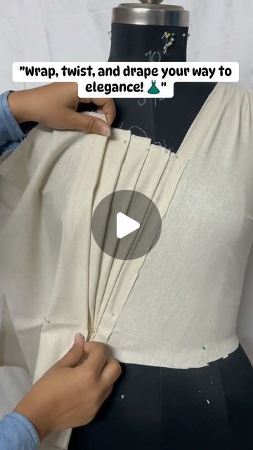 Innovative_bee on Instagram: "“Drape it, shape it, own it! ✨ . . . . #draping#drapingtechnique#drapingdress#fashiondesigner#drapingdesigns#drapingfashion" How To Do Draping, Luxury Draped Dress For Designer Wear, Draping Dress Pattern Design, Draping Dress Pattern, Dress Draping Techniques, Draping Techniques Tutorials, Triangle Drape Dress Pattern, Draping Fashion Design, Drape Dress Pattern Drafting