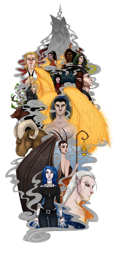 Daughter of Smoke and Bone by ScillaVega on DeviantArt Bone Book Series, Laini Taylor, Bone Books, I Can't Draw, Characters To Draw, Fun Characters, Draw Animals, Nerd Alert, Fan Book