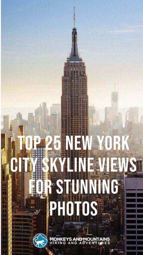 Discover the top 25 New York City skyline views for capturing iconic skyscrapers and hidden vistas! Perfect for photographers and adventurers alike, this list has the best photo spots in NYC. Save now to start planning your unforgettable NYC photo tour! #newyorkaesthetic #newyorkcity #newyorkskyline #newyorkskycrapers #NewYorkfall #newyorktravel New York City Photo Spots, Rooftop Restaurants Nyc, New York Skyscrapers, New York Rooftop, Paramount Hotel, Nyc Rooftop, Nyc Tours, Roosevelt Island, Best Rooftop Bars