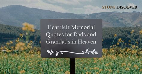 A lot of deliberation goes into creating a memorial for a loved one. It is more than just a headstone; it is the final goodbye that a family gets to say as they honor the departed's treasured memories and time on earth. What is written on the gravestone is equally essential. Dad Memorial Quotes, Tombstone Quotes, Headstone Inscriptions, Granite Monuments, Memorial Quotes, The Departed, Dad Quotes, Memories Quotes, Wholesale Suppliers