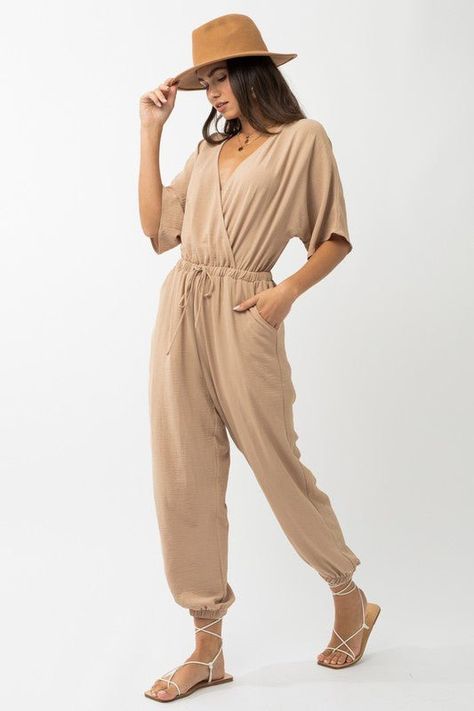 Jumpsuit with sweater outfit